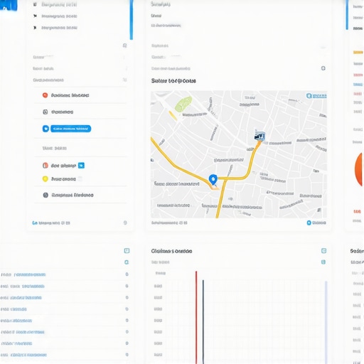 Dashboard with maps analytics, citations, and rankings for local SEO