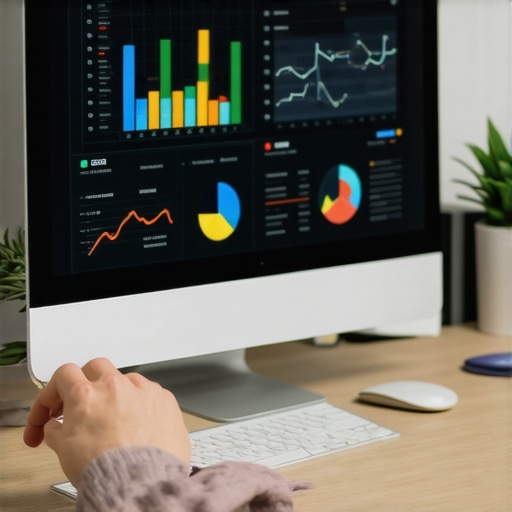 Person analyzing detailed local SEO analytics on a laptop.