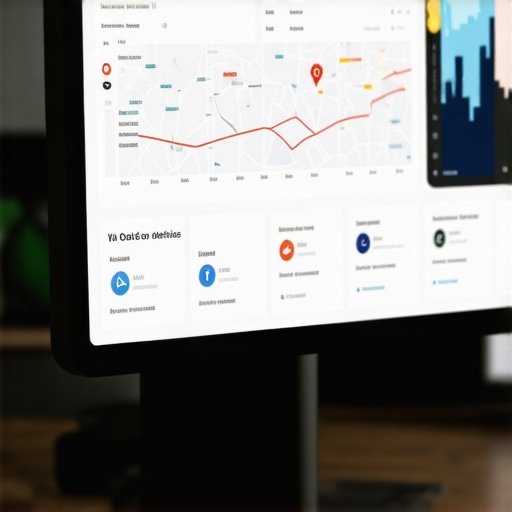 Local SEO Dashboard Insights Screen displaying local SEO metrics and maps analytics.