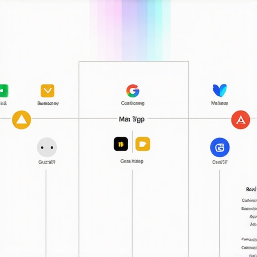Illustration of a digital dashboard displaying various local SEO tools working together seamlessly.