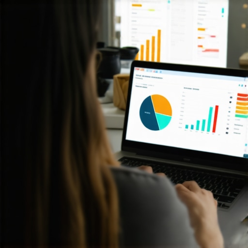 Person reviewing analytics and suspicious reviews on a laptop