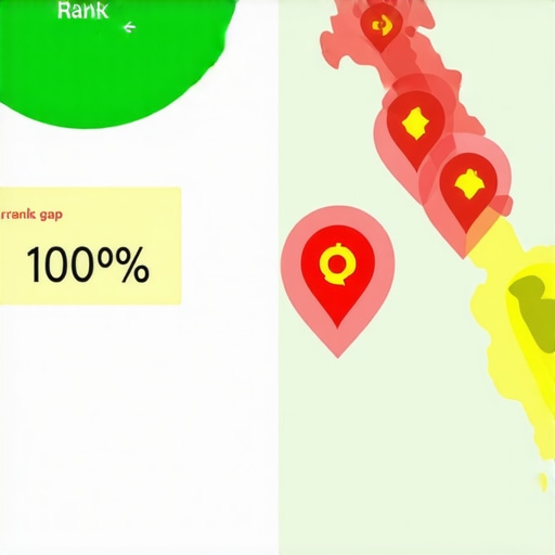 A visual comparison showing how standard rank trackers can hide local proximity gaps in map rankings.