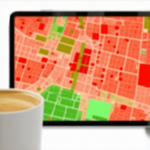 A local rank tracker grid showing ranking positions across a neighborhood to identify proximity gaps.
