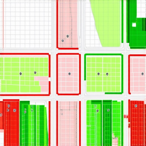 Local SEO Grid Visualization A visual representation of local search rankings across a geographical grid.