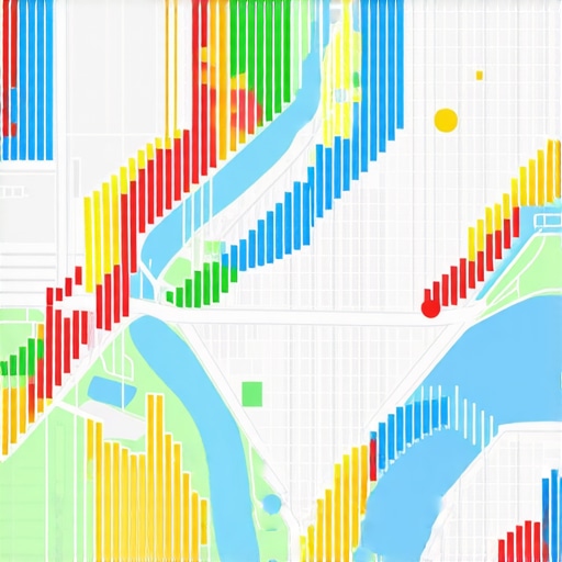 Local SEO Map Proximity Grid Visualization A visual representation of local search rankings across a city map showing the proximity gap.