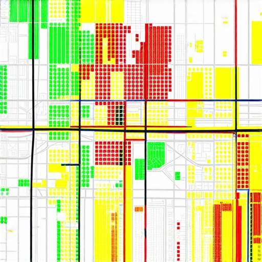 Local SEO Proximity Grid Analysis A visual map grid showing ranking density for a local business.