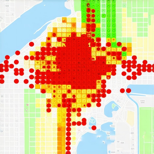 A visual representation of how local rankings change based on the user's physical distance from the business.