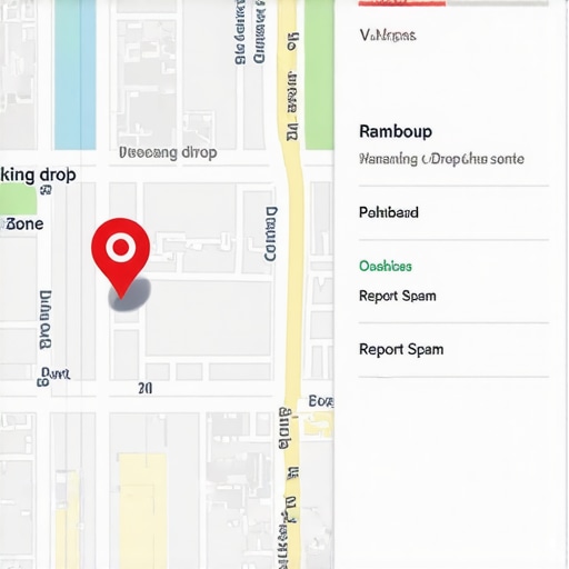Dashboard showing the impact of fake reviews on local map rankings