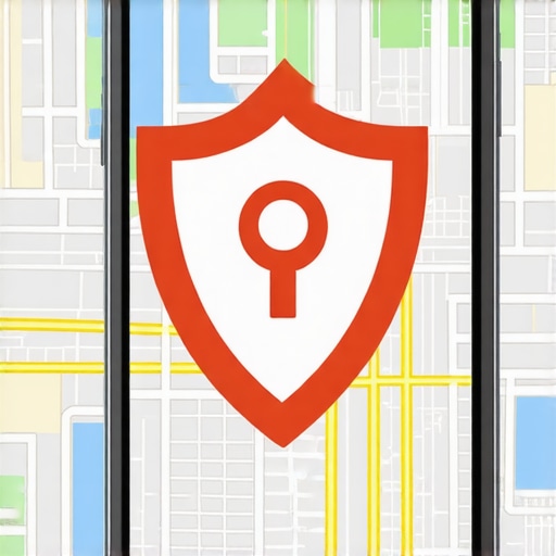 Protecting Local Business Listings from Malicious Edits A security shield protecting a business map listing from unauthorized changes and fake reviews.