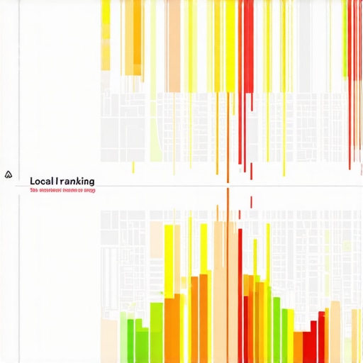 Graphic comparing misleading average ranking data with accurate street-level local search proximity.