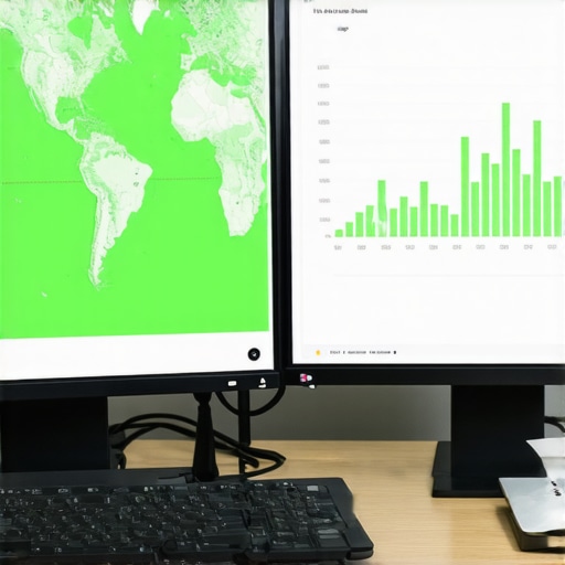 A digital display showing high SEO rankings contrasted against stagnant sales figures to illustrate vanity metrics.