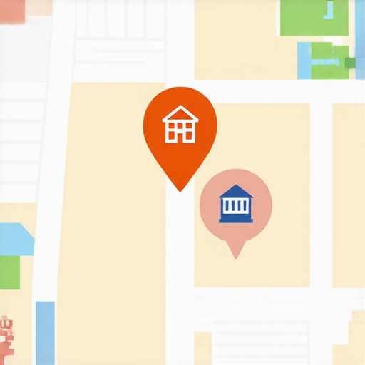 A local SEO grid map showing proximity-based ranking dominance for a small business.