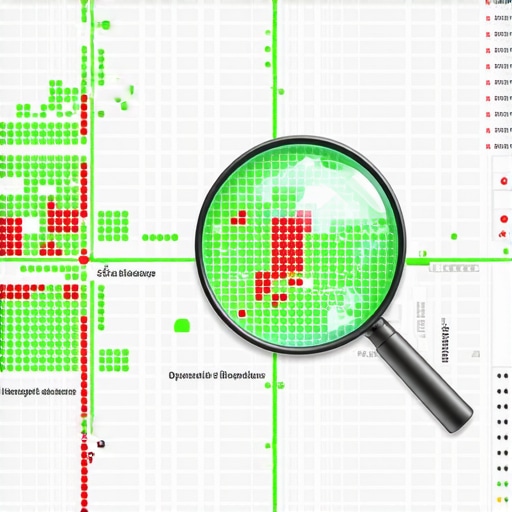 A 3D local SEO rank tracking heatmap showing proximity-based rankings across a city grid.