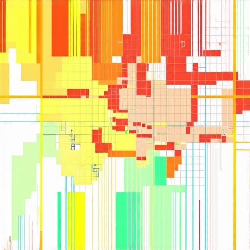 Local SEO heatmap visualizing map pack rankings