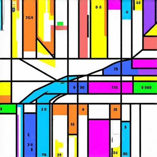 Visualizing the Proximity Gap in Local Rankings A digital map showing local SEO rank tracking across a neighborhood grid.
